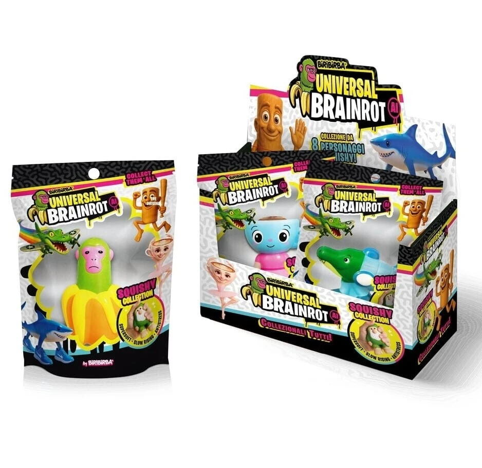 Brainrot knijpfiguur 11cm squishy 12 assorti