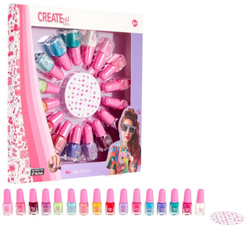 Create It! Nail Polish Set 16 Bottles