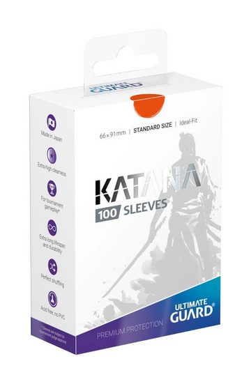 Katana Sleeves Standard Size (100) - Orange