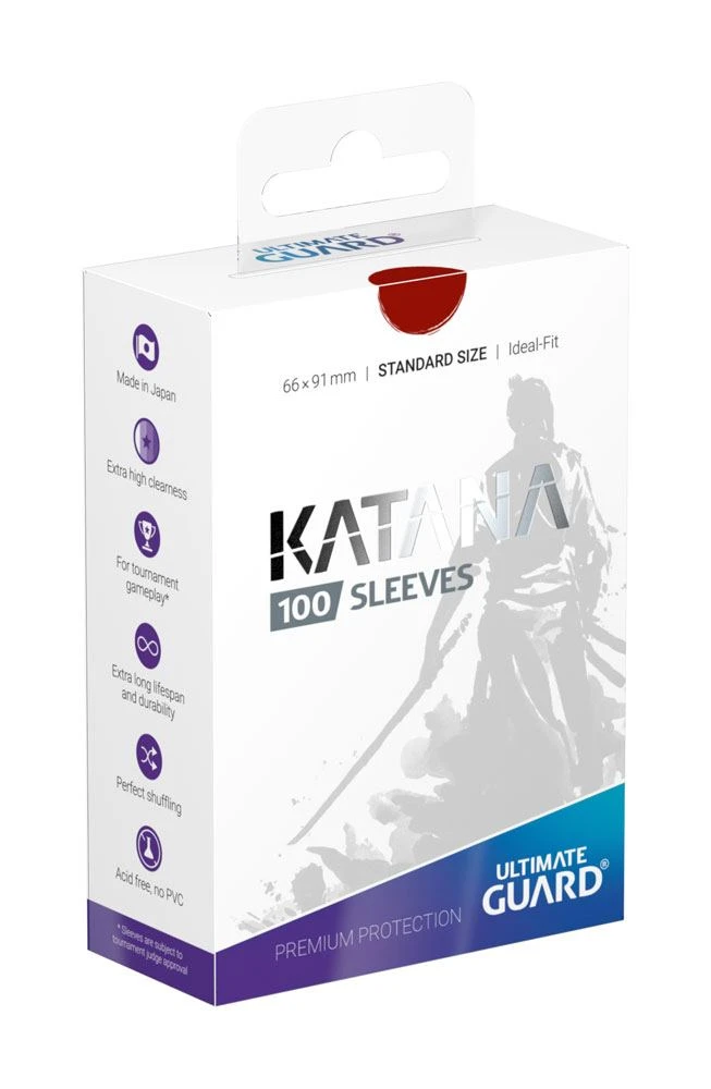 Katana Sleeves Standard Size (100) - Red