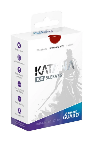 Katana Sleeves Standard Size (100) - Red
