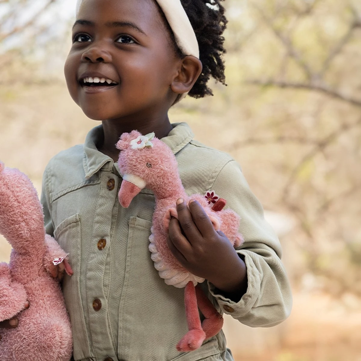 Knuffel Flamingo 17 cm - Safari Friends GRS