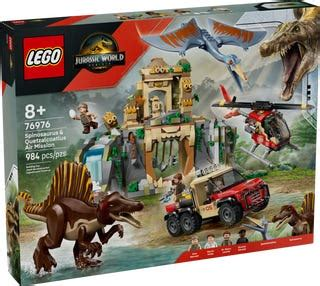 LEGO 76976 Jurassic World Spinosaurus enQuetzalcoatlus luchtmissie
