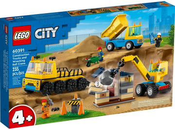Lego City 60391 Kiepwagen, bouwtruck en sloopkraan