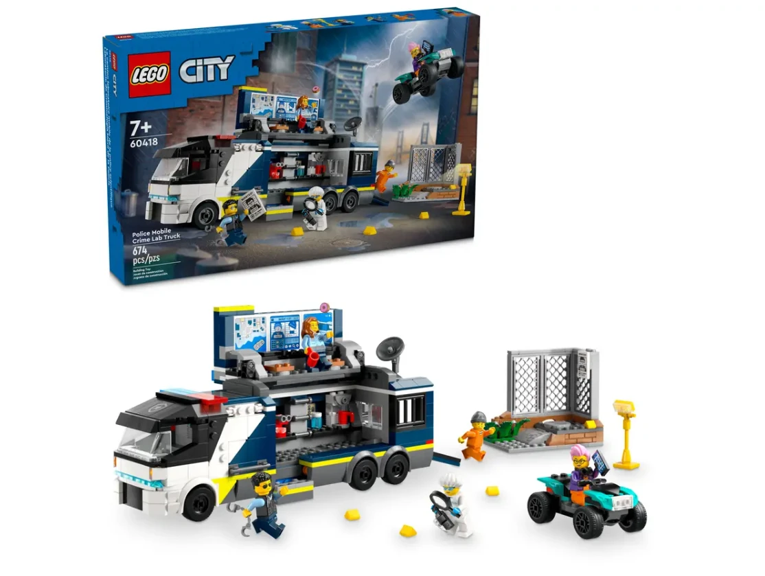 Lego City 60418 Politielaboratorium in truck