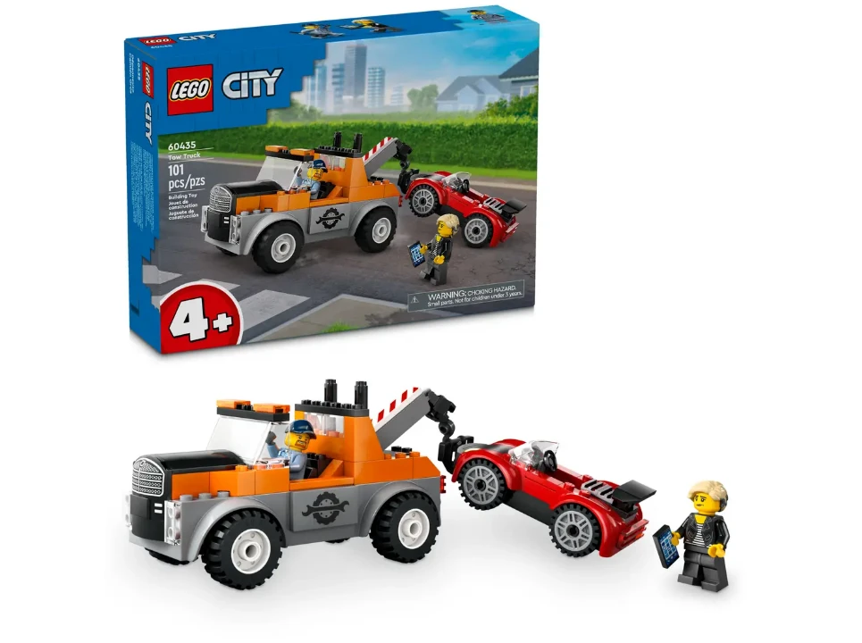 Lego City 60435 Sleepwagen en sportautoreparatie