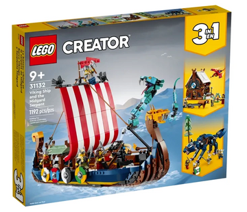 Lego Creator 31132 Vikingschip en de Midgaardslang