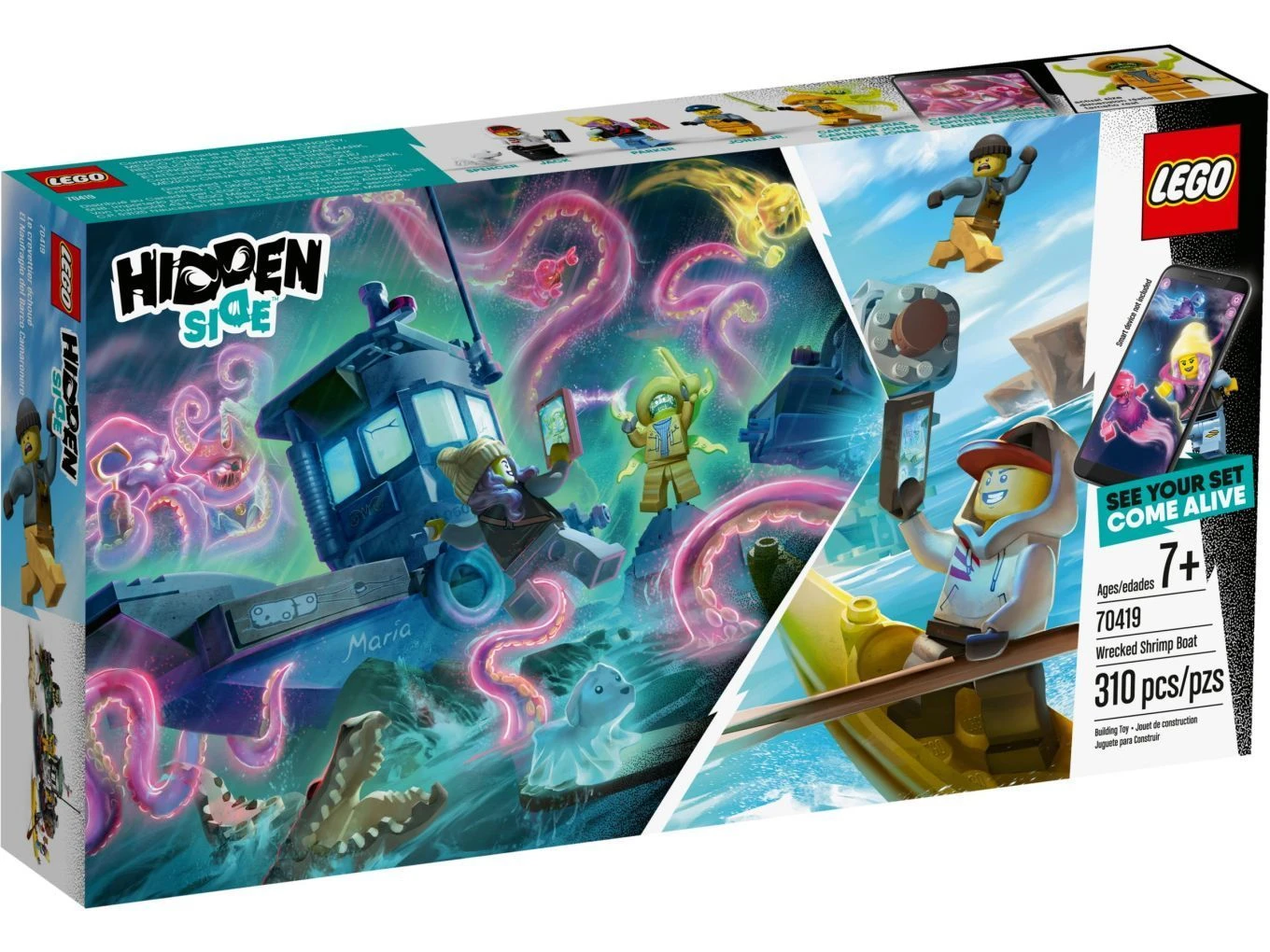 Lego Hidden Side 70419 Schipbreuk met garnalenboot