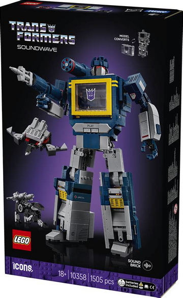 Lego icons 10358 Trans Formers Soundwave