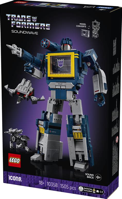 Lego icons 10358 Trans Formers Soundwave