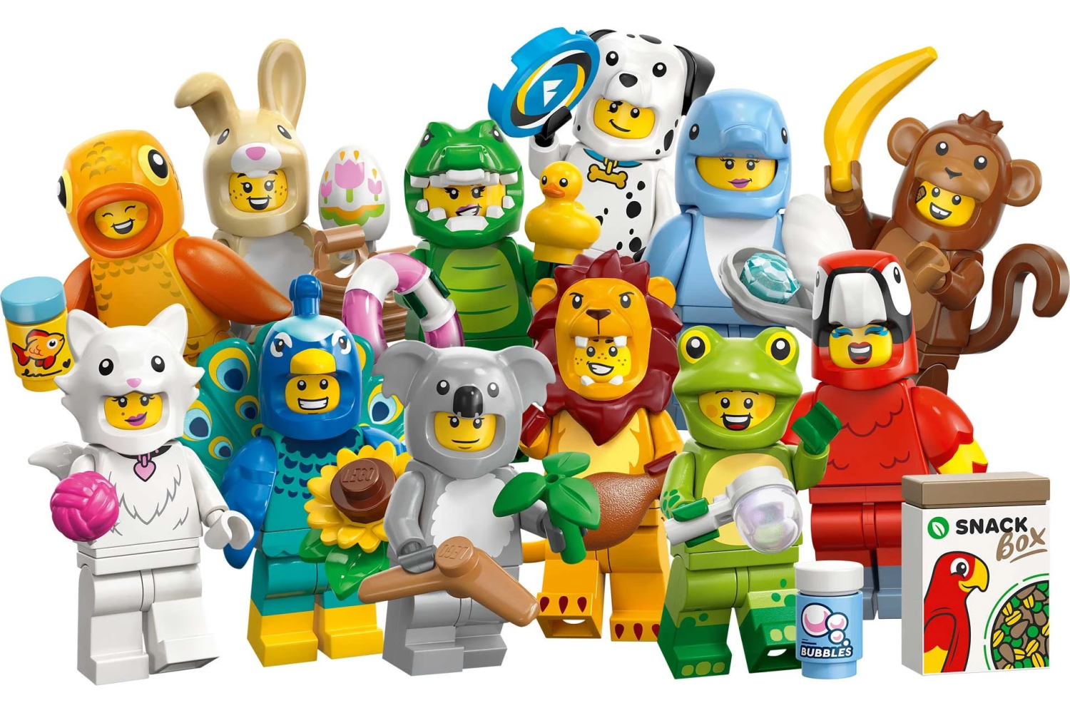 LEGO Minifigures 71051 Serie 28: Dierenkostuums complete serie (voorverkoop januari)
