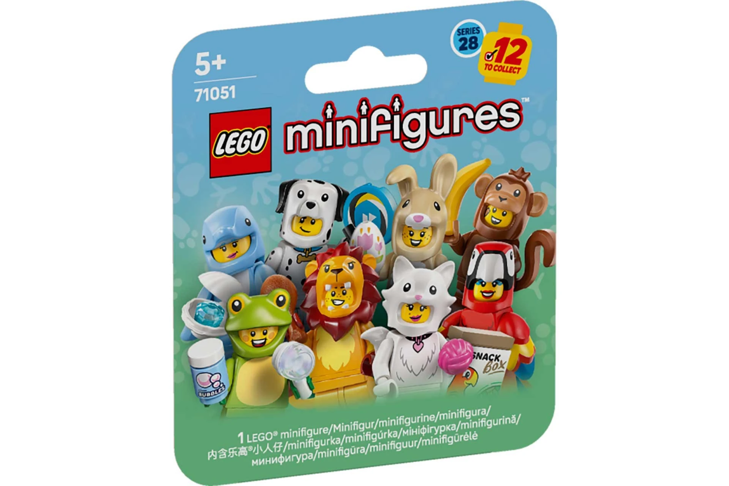 LEGO Minifigures 71051 Serie 28: Dierenkostuums complete serie (voorverkoop januari)