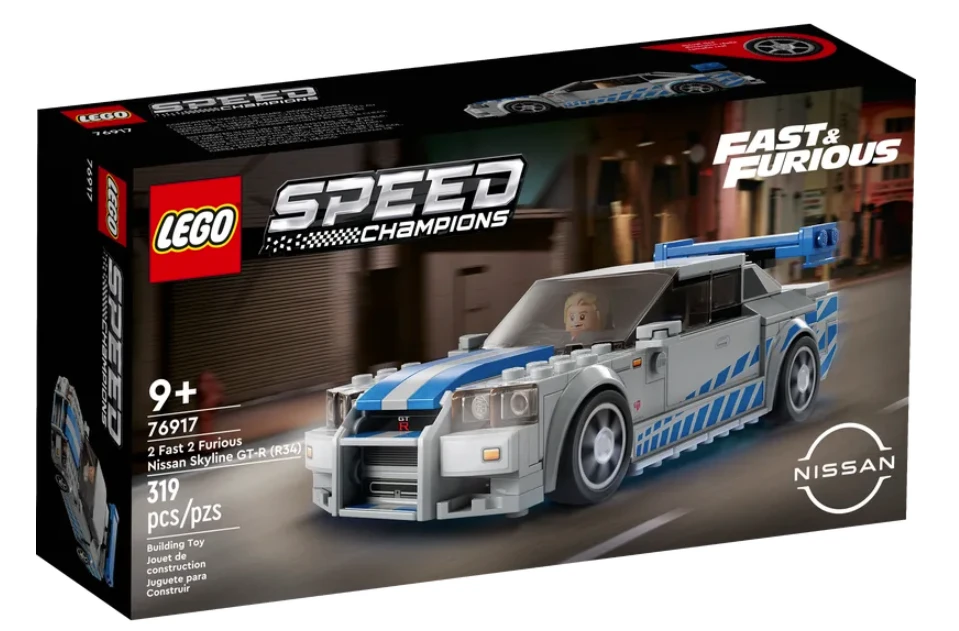Lego Speed Champions 76917 2 Fast 2 Furious Nissan Skyline GT-R [R34]