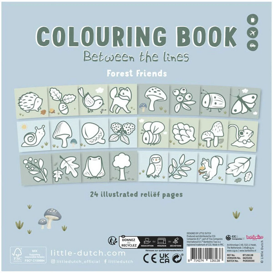 Little Dutch Colouring book Forest Friends