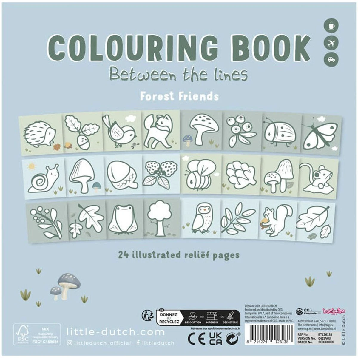 Little Dutch Colouring book Forest Friends