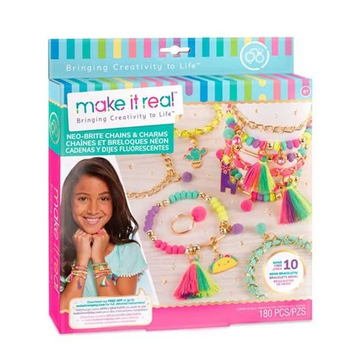 Make It Real neon armband met bedeltjes maken