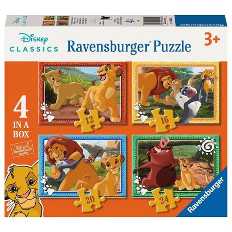 RAVENSBURG lion king 4 puzzels