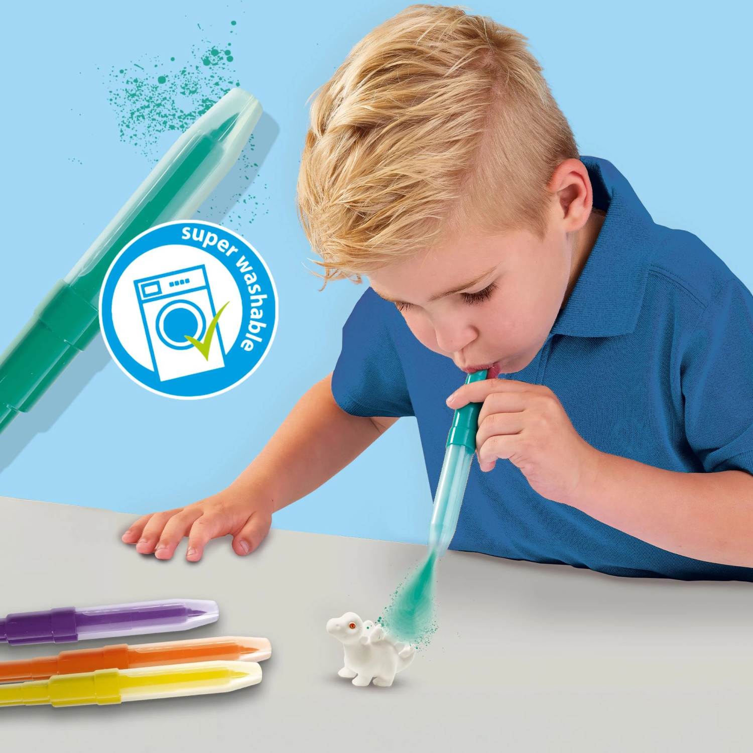 SES blow airbrush pens 3x dino