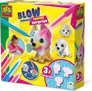 SES Blow airbrush pens - Puppy's surprise