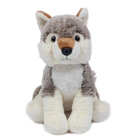 Wolf zittend 25cm