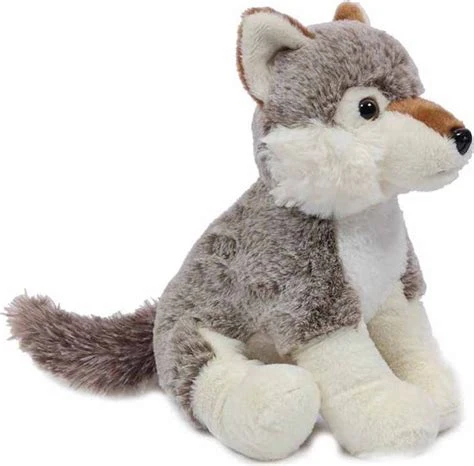 Wolf zittend 25cm